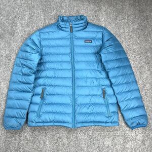 Patagonia Jacket Boys Kids XXL 16-18 Down Sweater Puffer Coat Full Zip Insulated